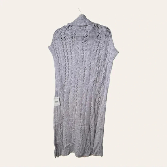 0438. Free PEOPLE SUGAR CLOUD COMBO SWEATER DRESS KNITTED TURTLE NECK MAXI LEN. - Picture 12 of 16
